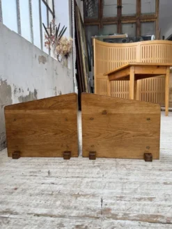Paire de chevets muraux modernistes constructivistes