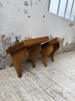 Paire de chevets muraux modernistes constructivistes