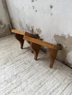 Paire de chevets muraux modernistes constructivistes