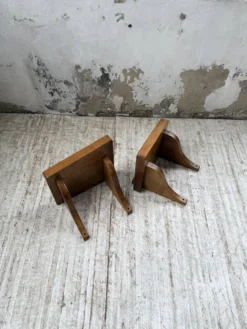 Paire de chevets muraux modernistes constructivistes