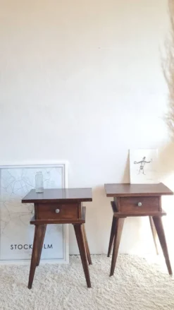 Paire de chevets scandinave années 60
