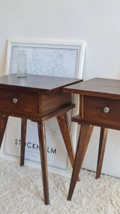 Paire de chevets scandinave années 60