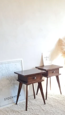 Paire de chevets scandinave années 60