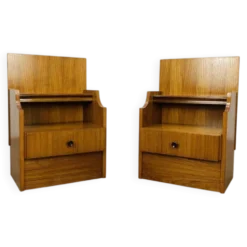 Paire de chevets scandinaves en teck, années 60