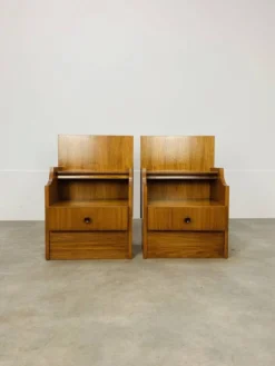 Paire de chevets scandinaves en teck, années 60