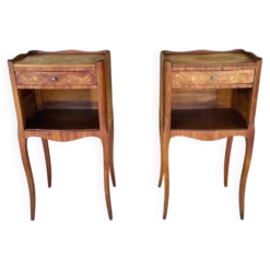 Paire de chevets , Style Louis XV en Palissandre
