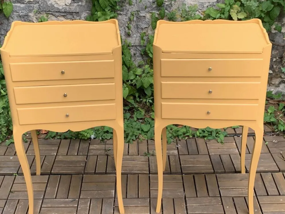 Paire de chevets vintage de style Louis XV