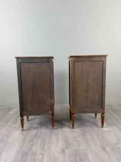 Paire de chiffonniers, meubles de chevet, style Louis XVI, XIXe Siècle