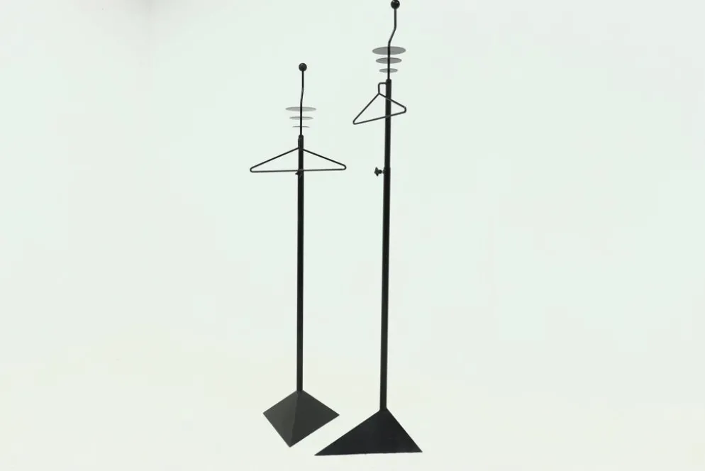 Paire de coiffeuses postmodernes à hauteur réglable, années 1980