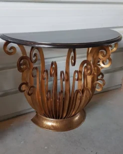 Paire de console aux fougeres