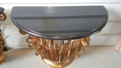 Paire de console aux fougeres