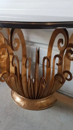 Paire de console aux fougeres