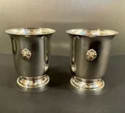 Paire de coquetiers –têtes de lion – style Empire