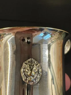 Paire de coquetiers –têtes de lion – style Empire