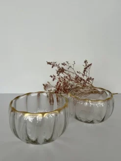 Paire de coupelles cristal Baccarat Napoléon III
