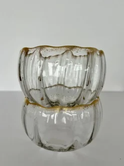 Paire de coupelles cristal Baccarat Napoléon III