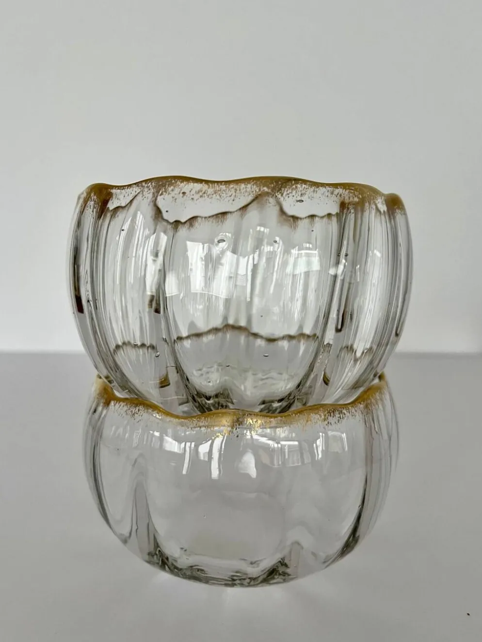 Paire de coupelles cristal Baccarat Napoléon III