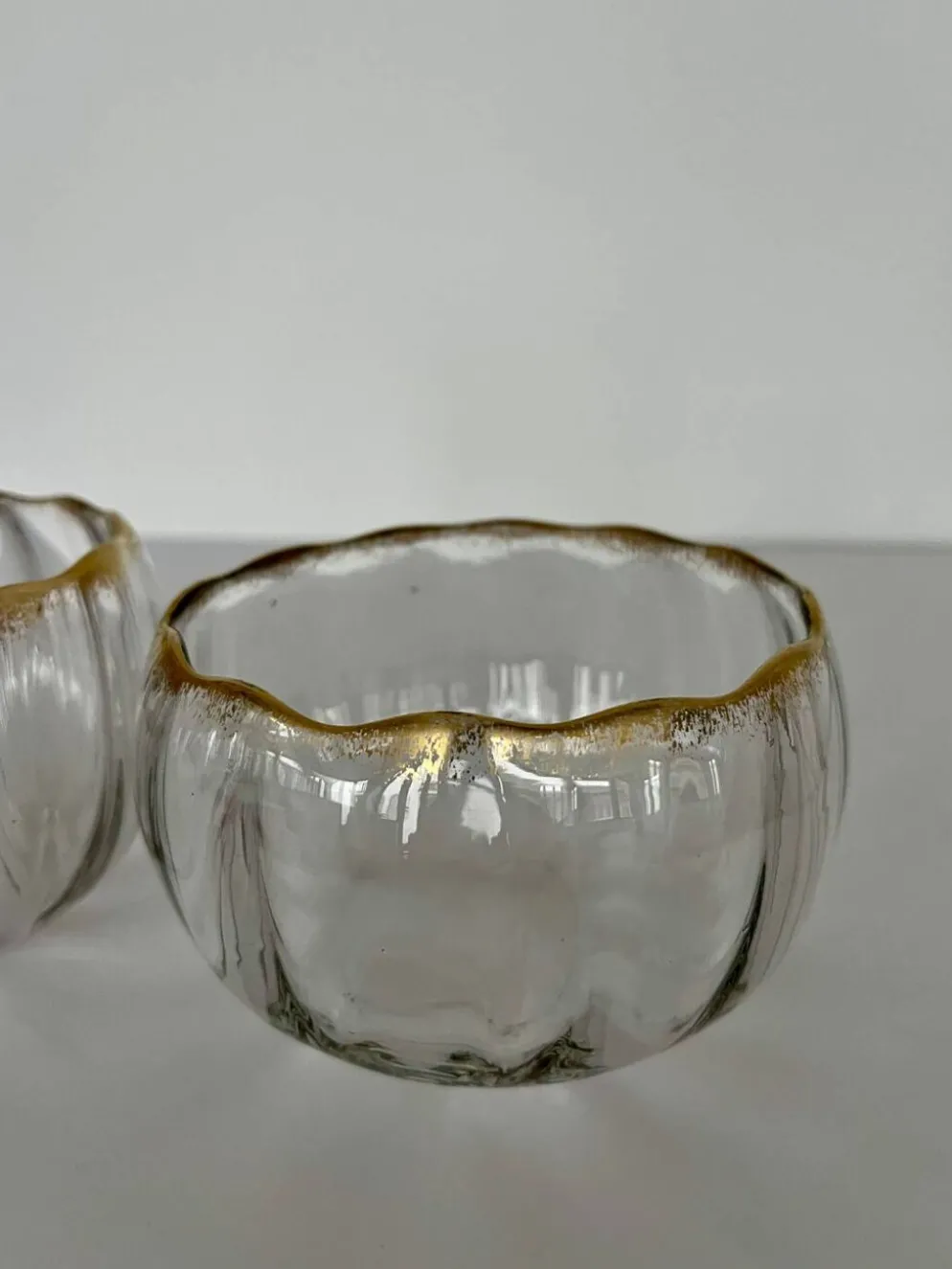 Paire de coupelles cristal Baccarat Napoléon III
