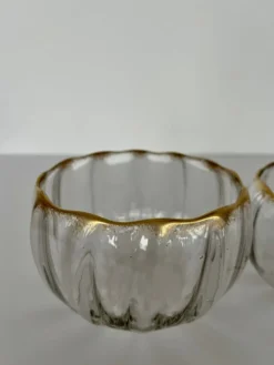 Paire de coupelles cristal Baccarat Napoléon III