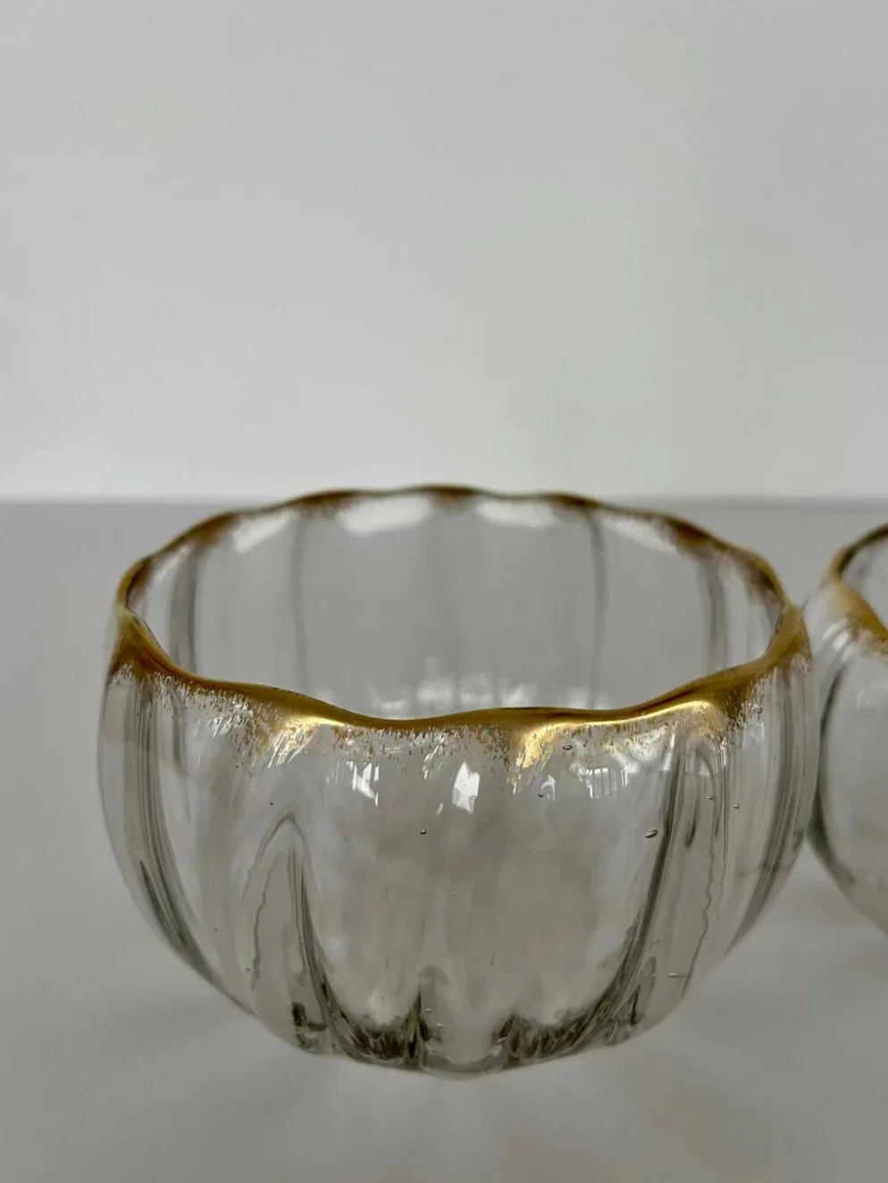 Paire de coupelles cristal Baccarat Napoléon III