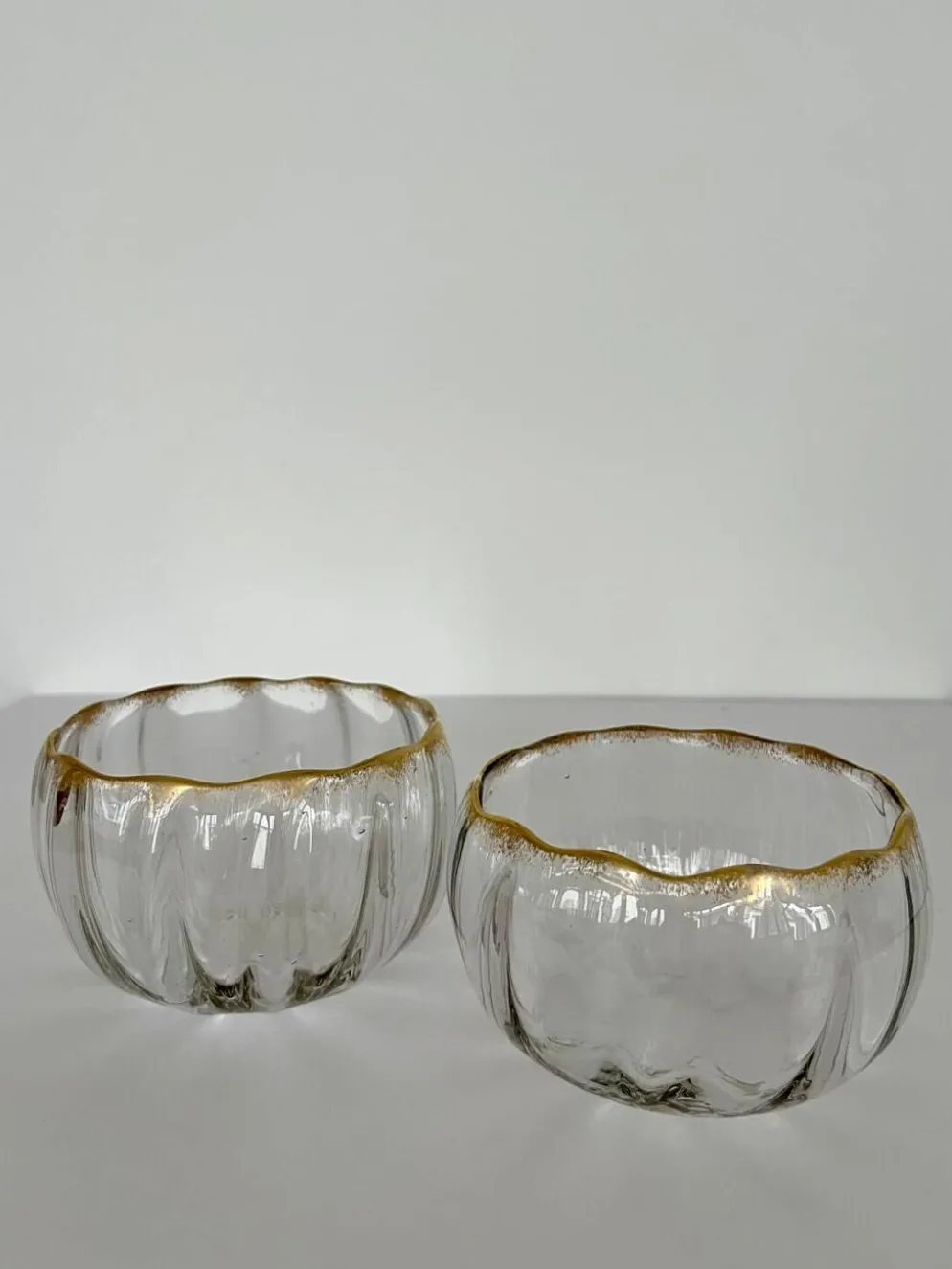 Paire de coupelles cristal Baccarat Napoléon III