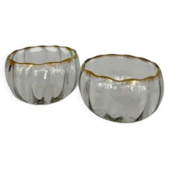 Paire de coupelles cristal Baccarat Napoléon III