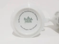 Paire de crémier Winterreise, porcelaine blanche, design T. Wirkkala, Rosenthal, Allemagne, années 80