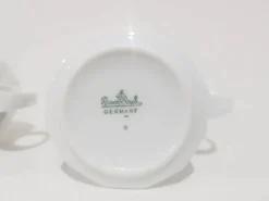 Paire de crémier Winterreise, porcelaine blanche, design T. Wirkkala, Rosenthal, Allemagne, années 80