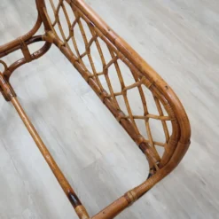Paire de daybeds en rotin Malacca de Franca Helg Bonacina des années 1960