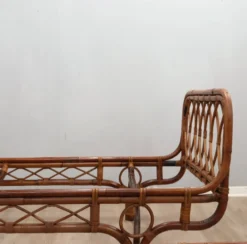 Paire de daybeds en rotin Malacca de Franca Helg Bonacina des années 1960
