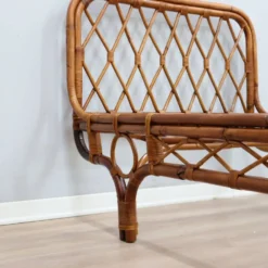 Paire de daybeds en rotin Malacca de Franca Helg Bonacina des années 1960
