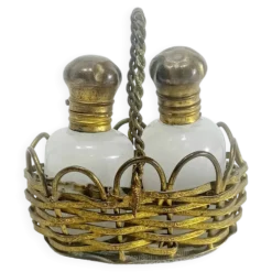 Paire de flacons a sels