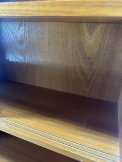 Paire de grande bibliothèques vitrines vintage en bois – années 60/70