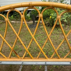 Paire de lit en rotin 1 personne , années 60