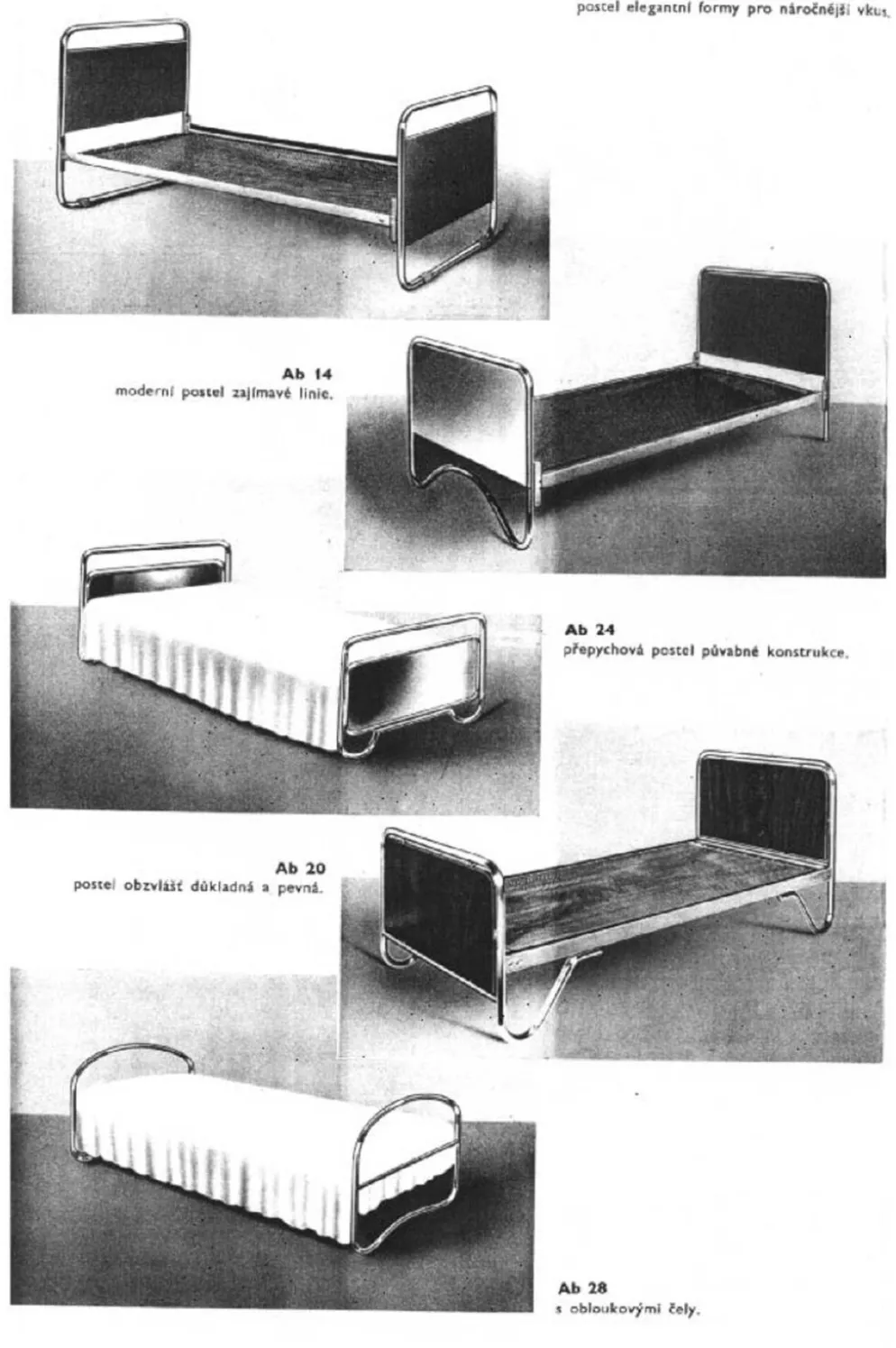 Paire de lits modernistes des années 1930