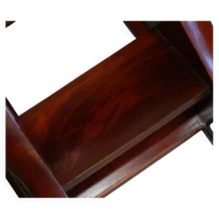 Paire de marches de bibliothèque en bois dur avec chiens sculptés, style Regency
