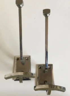 Paire de patères chromées 60