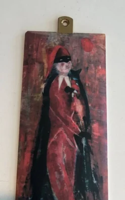 Paire de patères Commedia dell’Arte dans le Goût de Fornasetti, Italie, vers 1970