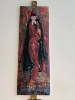 Paire de patères Commedia dell’Arte dans le Goût de Fornasetti, Italie, vers 1970