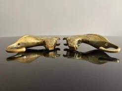 Paire de patères en bronze - Italie, années 1950