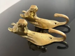 Paire de patères en bronze - Italie, années 1950