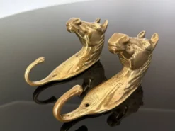 Paire de patères en bronze - Italie, années 1950