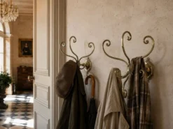 Paire de patères en Laiton