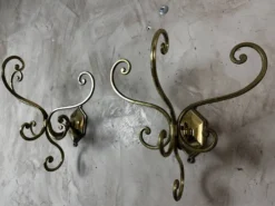 Paire de patères en Laiton
