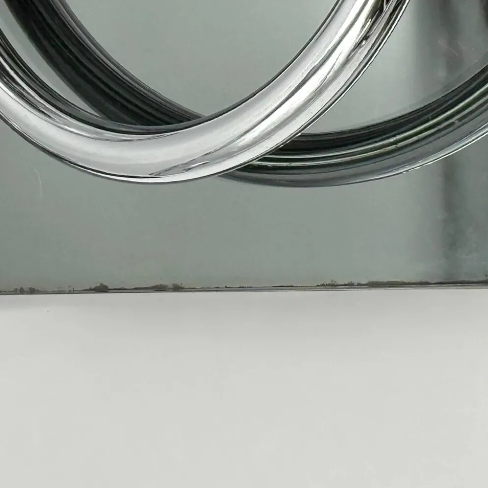 Paire de patères Space Age italiennes avec miroir Goffredo Reggiani des années.