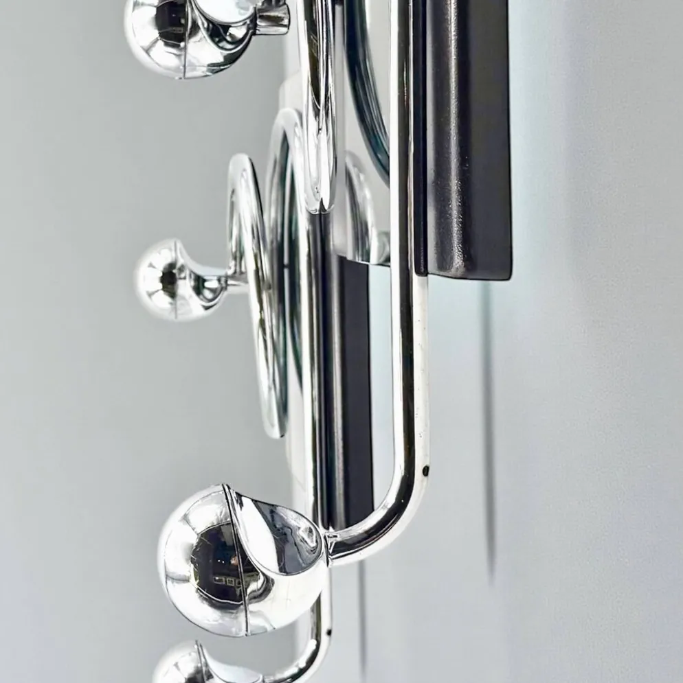 Paire de patères Space Age italiennes avec miroir Goffredo Reggiani des années.