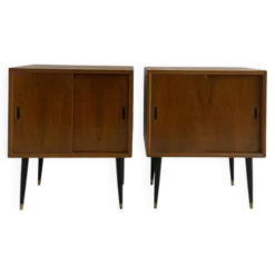 Paire de petits buffets vintage