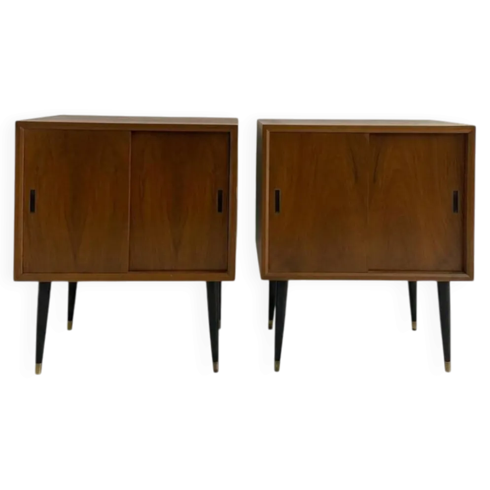 Paire de petits buffets vintage