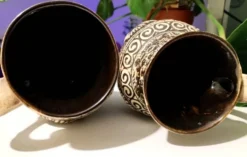 Paire de pichets, vases vintage Bay Keramik 671-20 – West Germany
