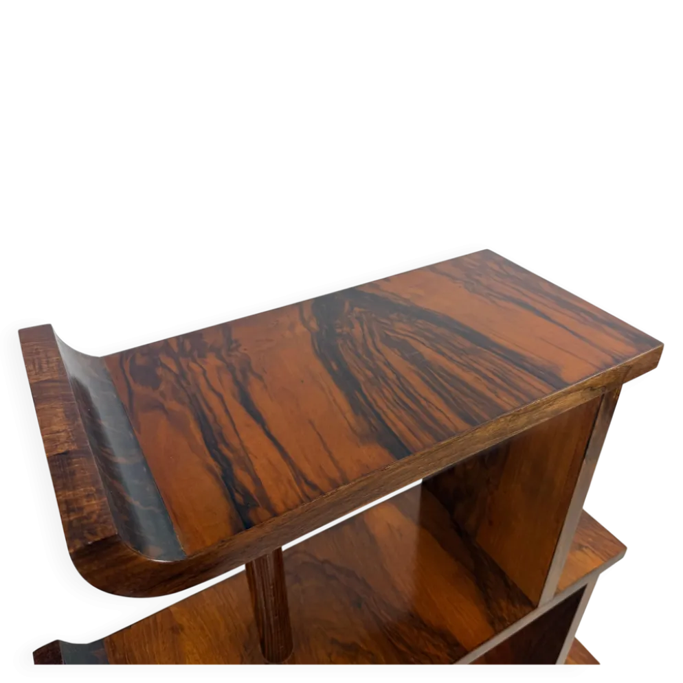 Paire de rares étagères à gradins / séparateurs de pièces de style Art Déco ancien
